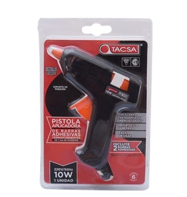 PISTOLA SILICONA CHICA 10 W TACSA